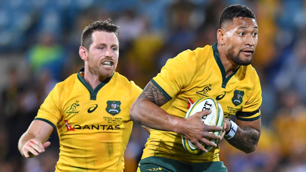 One direction: Folau's switch could make the Wallabies more direct in attack.