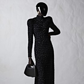 Not Michelle Walsh: A masked model in the recent Balenciaga fashion show in Paris.