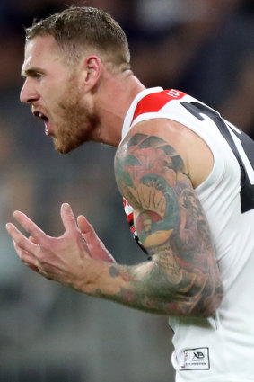 Theme of 2018: Tim Membrey misses a set shot.