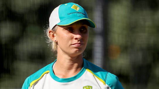 Ash Gardner at Australian training during the World Cup in 2022.