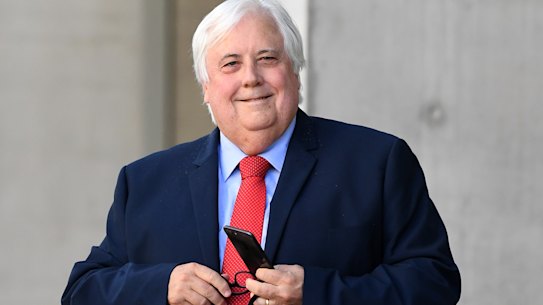 Billionaire businessman Clive Palmer. 