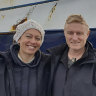 Stranded honeymooners hitch home on Antarctic boat