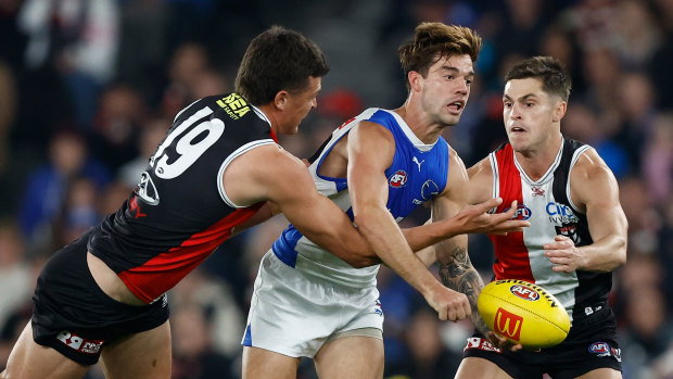 AFL 2024 round eight LIVE updates: Webster, Simpkin tangle as Saints take control in clash with Roos; Swans earn bragging rights