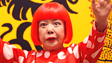 Kusama at the opening of her exhibition at London’s Tate Modern in 2012.