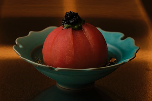 One signature oden bowl features a “caviar tomato”.