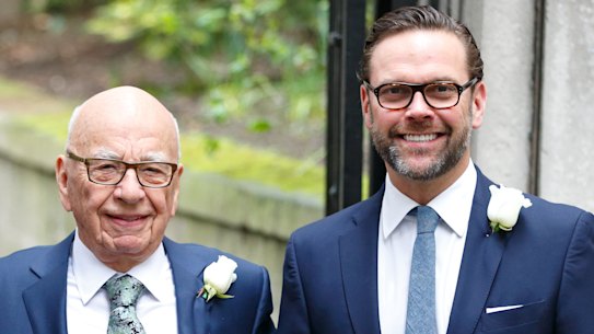 Rupert Murdoch was asked why he did not accomodate James Murdoch's views on climate change and Donald Trump.