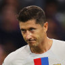 Lewandowski frustrated on Bayern return as Barca lose in Champions League