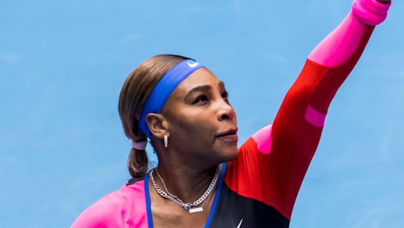 Serena Williams during the 2021 Australian Open.
