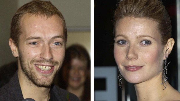 Gwyneth Paltrow and Chris Martin, proponents of "conscious uncoupling".