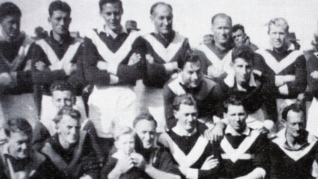Flashback: The Fish Creek team for the 1952 grand final.