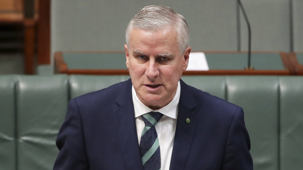 Deputy Prime Minister Michael McCormack in Parliament yesterday.