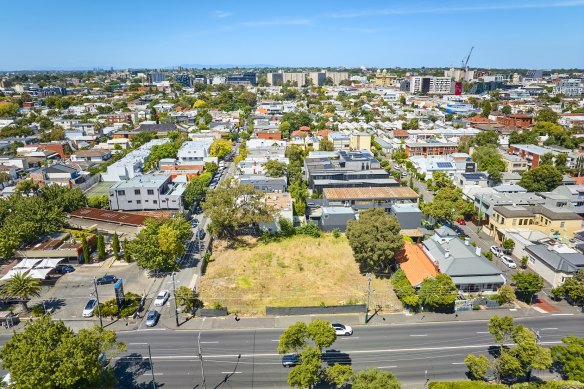 The vacant site at 290-294 Punt Road, South Yarra.