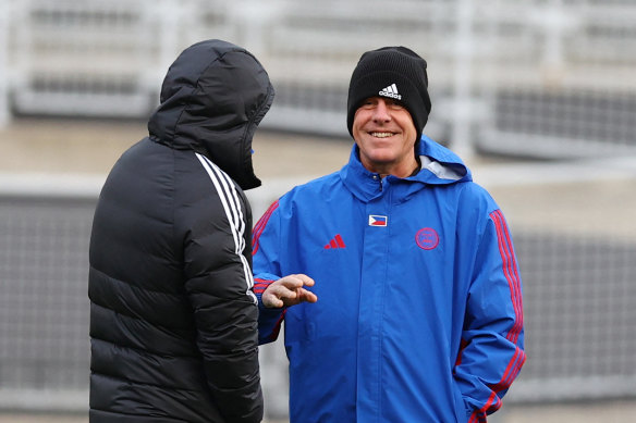 Alen Stajcic at Philippines training in Dunedin last week.