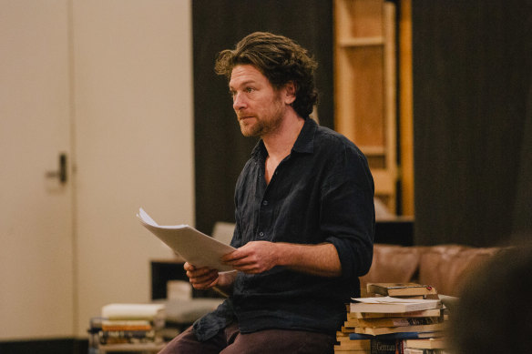 Dan Spielman during rehearsals for Sexual Misconduct of the Middle Classes. 