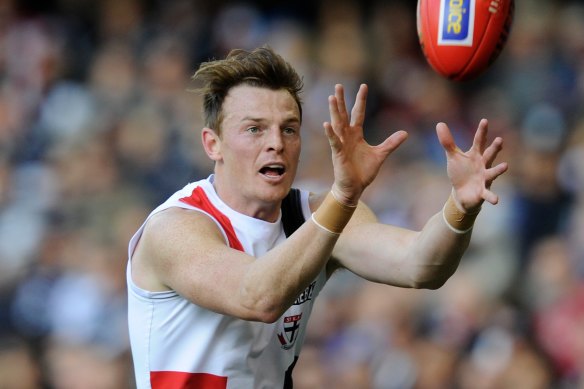 Brendon Goddard in action for the Saints in 2012.