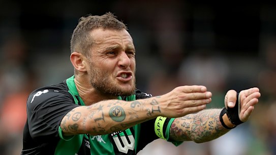 Frustrated: Western United's Alessandro Diamanti has kept a diary of the Victorian A-League clubs  misadventures of getting to the ACT.