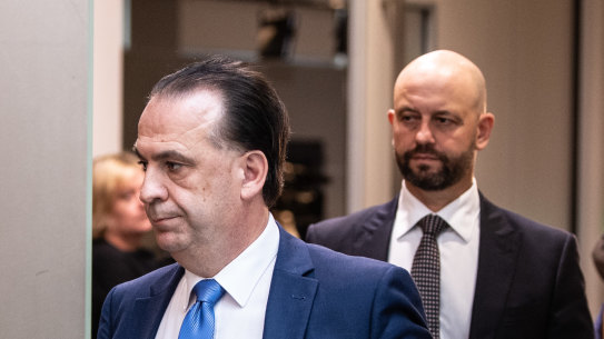 ARLC chairman Peter V’landys and NRL chief executive Todd Greenberg.