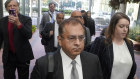 Ramesh “Sunny” Balwani, the former lover and business partner of Theranos CEO Elizabeth Holmes, arrives at federal court in 