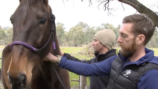 SAS medic turned army sergeant Dusty Miller who, with SAS psychologist Mark Mathieson has launched Mounted Missions. 