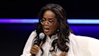 Oprah Winfrey, pictured here in Sydney last Thursday, has returned to Australia for the first time in a decade for a series of in-conversation live events sponsored by pharmaceutical company Eli Lilly.