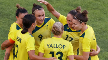 The Matildas play Brazil on Saturday night, which will be their first game on home soil in almost two years.
