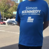A Liberal volunteering for Simon Kennedy in the seat of Bennelong, who was filmed denouncing vaccines and spreading COVID conspiracy theories.
