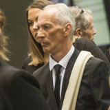 Graham White outside court in 2019.   