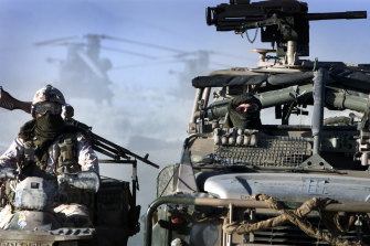 SAS soldiers on patrol in Afghanistan.