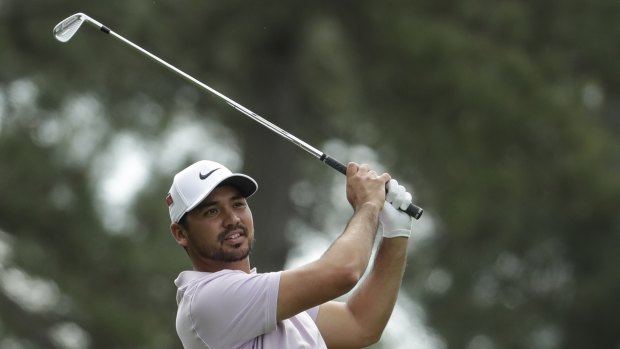 Australia's Jason Day hits on the fourth hole during the second round of the Masters on Friday.