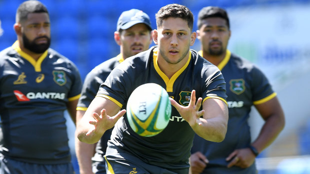 England-based Wallaby Adam Coleman could find it hard being noticed from afar by Wallabies coach Rennie.