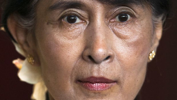 In denial: Myanmar leader Aung San Suu Kyi.