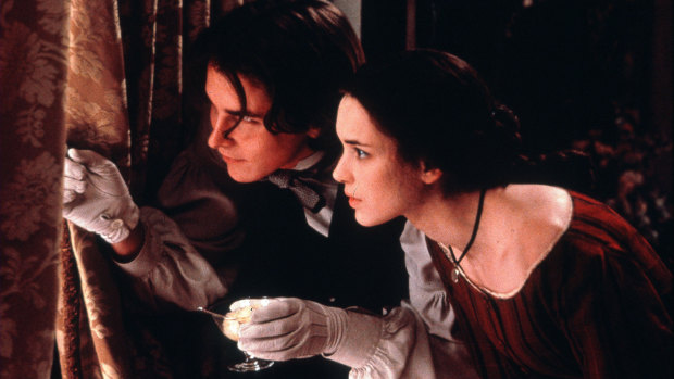 Winona Ryder and Christian Bale in the 1994 version of Little Women.