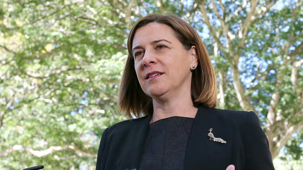 Deb Frecklington has faced questions over an explosive interview made by retiring Currumbin MP Jann Stuckey.