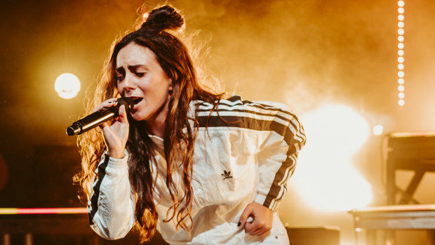 Amy Shark performs at Brisbane Riverstage on Friday.