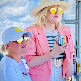 Ramona Agruma and Rebel Wilson at World Pride Polo in Florida in May.