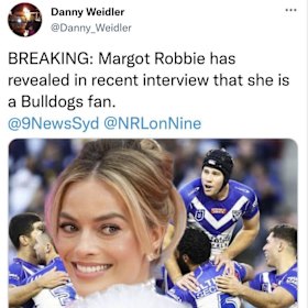 The fake Danny Weidler tweet.