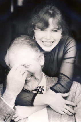 An old photo of husband and wife John Hoerner and Alison Waters.