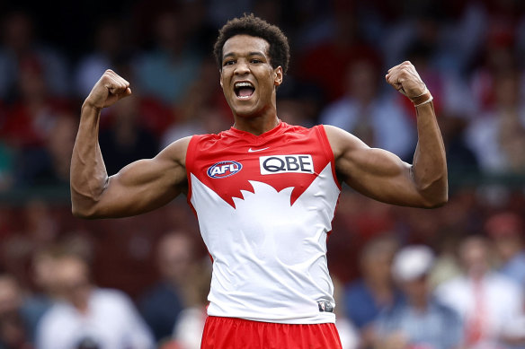 AFL 2023: Joel Amartey party rolls on as Sydney Swans sign Buddy Franklin  successor to long-term contract