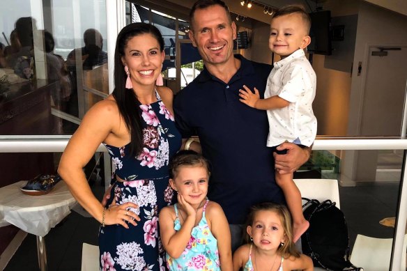 Hannah Clarke, Rowan Baxter and their children. 