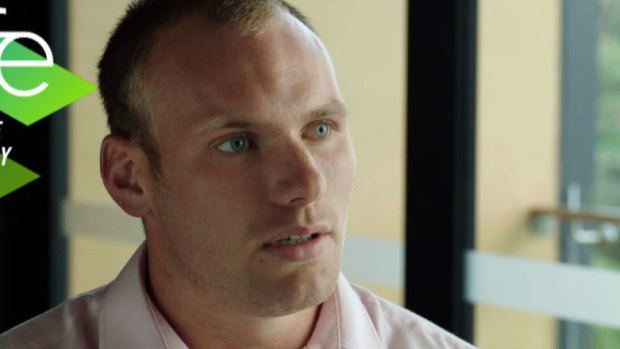 Contrite: Matt Lodge breaks his silence with an appearance on Fox Sports.