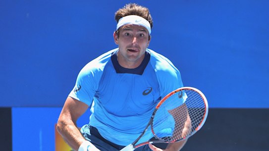 Marinko Matosevic towards the end of his professional tennis career in 2016.