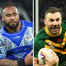 World Cup stars (l-r) New Zealand’s Joseph Manu, Samoa’s Junior Paulo, Australia’s James Tedesco and Tonga’s Jason Taumalolo could meet in an end-of-year Four Nations.