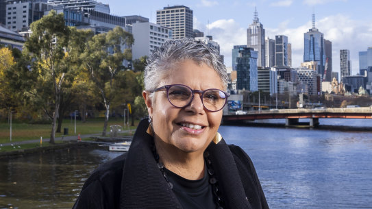 Opera singer Deborah Cheetham Fraillon is performing in the Rising Festival event The Rivers Sing, from Crowne Plaza with huge speakers around her, overlooking the river. She will be part of a performance that will be broadcast along the Yarra.
