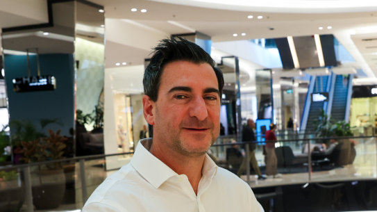 Scentre Group chief executive Elliott Rusanow at Westfield Bondi Junction.