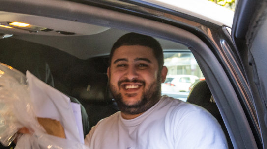 Majid Alibadi gets into a Rolls-Royce after being released on bail from Melbourne Assessment Prison in February.