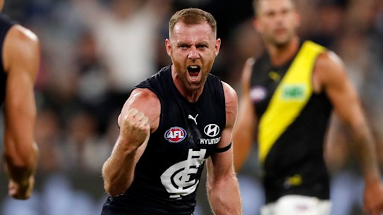 Sam Docherty will remain in navy blue until at least the end of 2025.