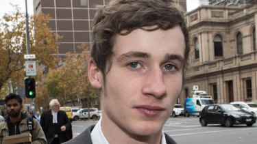 Kyan Foster was punched by the police officer on a footpath in the Melbourne suburb of Vermont.