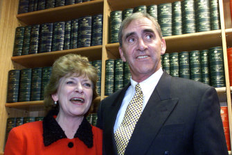 John Fahey and his wife Colleen, after his decision to retire from politics in 2001.