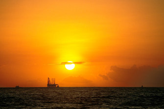 The Bayu-Undan gas field, Timor Sea.