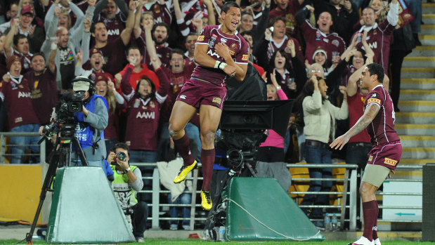 Israel Folau once lit up State of Origin for Queensland, before moving to the AFL and then into rugby. 